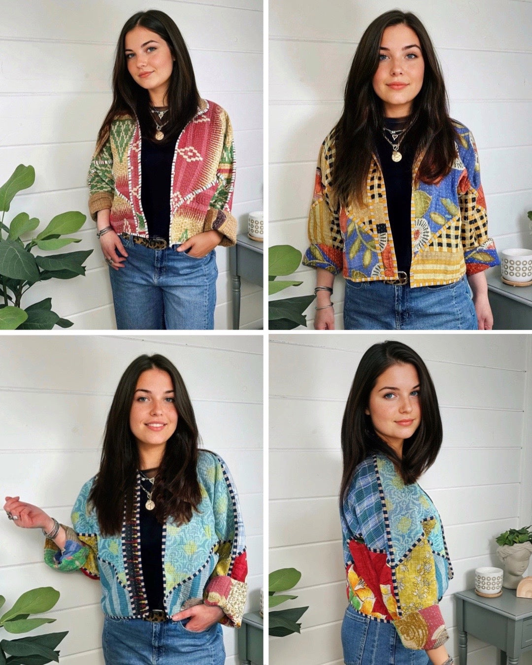 Kantha Quilted Bomber Jacket | Blanket Coat | Patchwork Coat