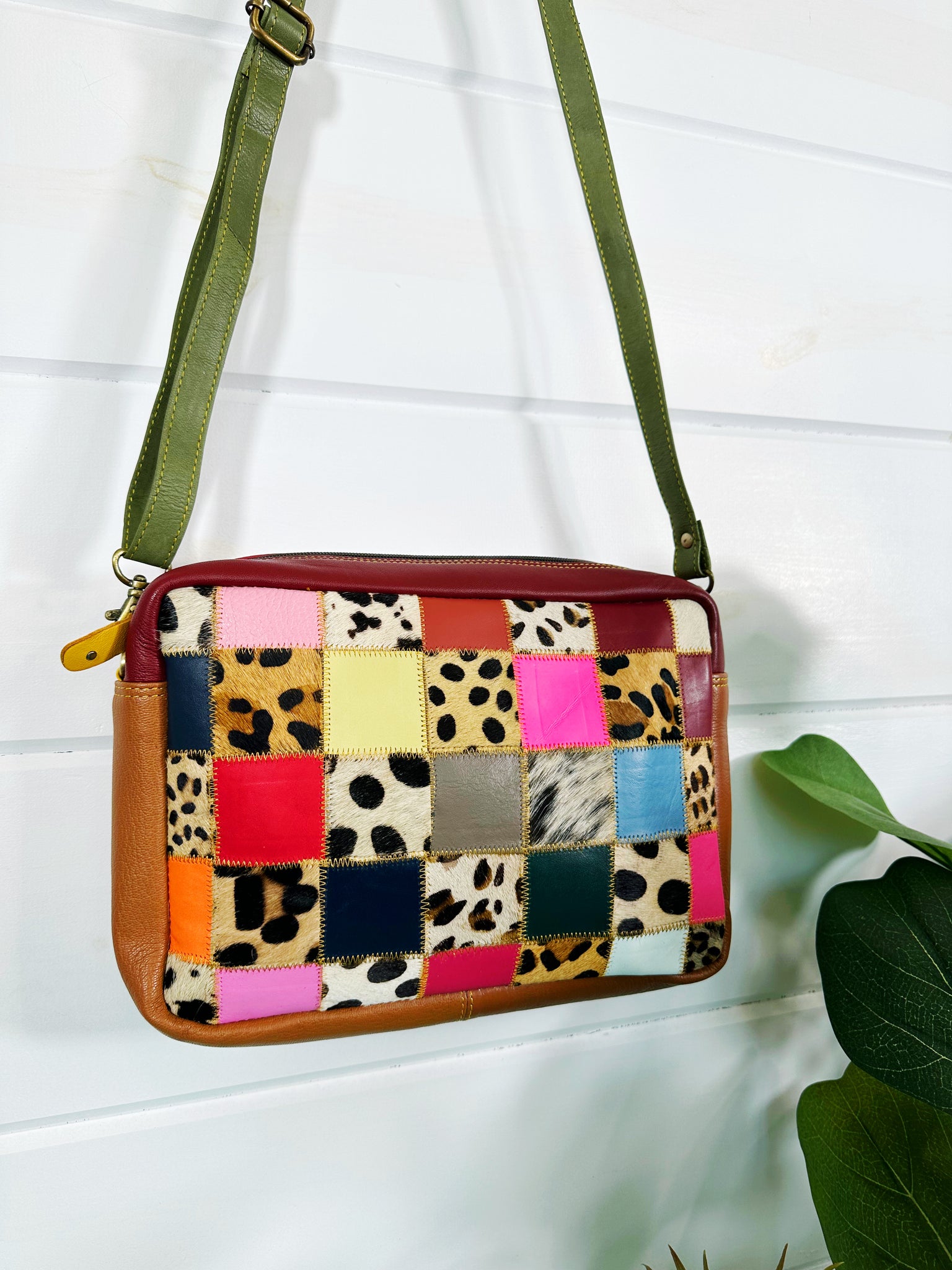 Noelle Patchwork Leather Crossbody