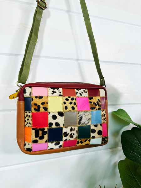 Noelle Patchwork Leather Crossbody