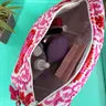 Black White Chevron Tiger Print Quilted Makeup Cosmetics Toiletry Bag