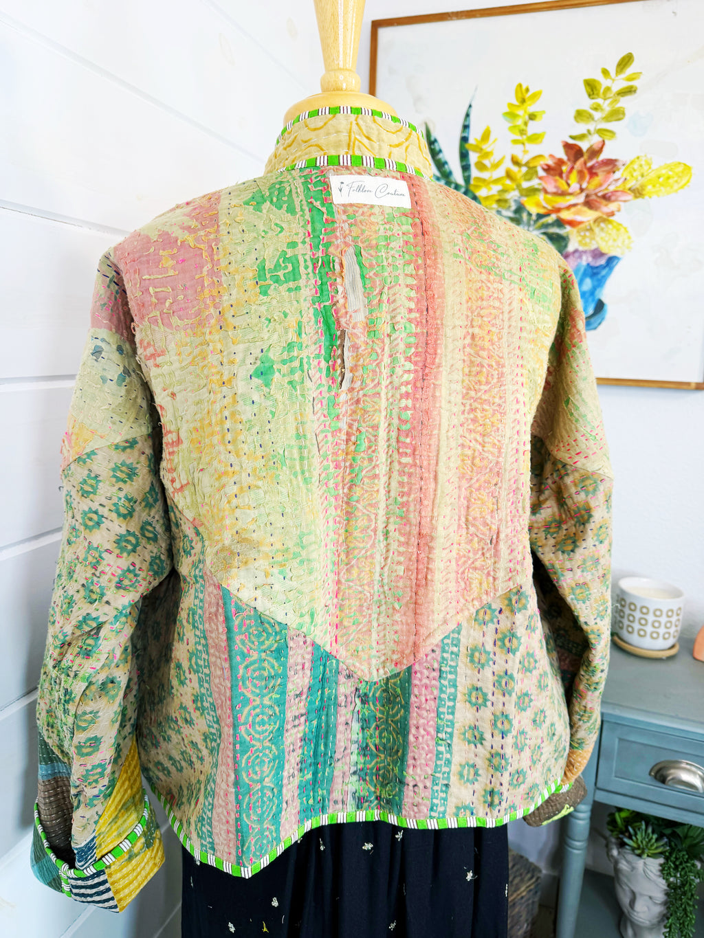 Patchwork Kantha Jacket – Quilted Reversible Blanket Coat