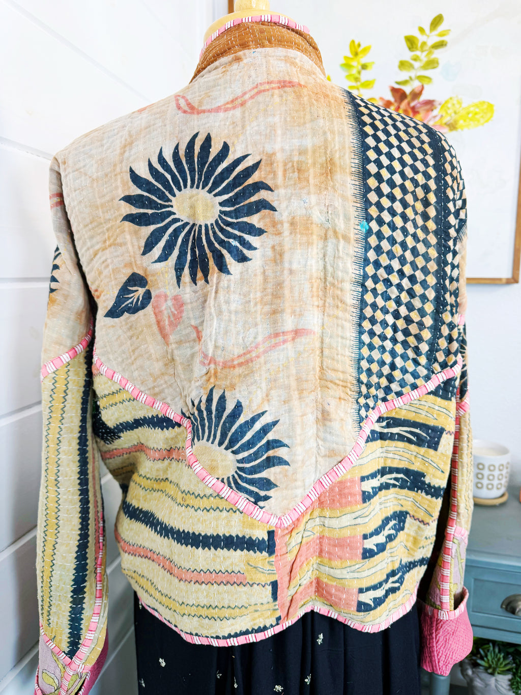 Patchwork Kantha Jacket – Quilted Reversible Blanket Coat