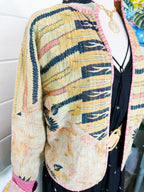 Patchwork Kantha Jacket – Quilted Reversible Blanket Coat