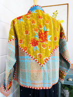 Patchwork Kantha Jacket – Quilted Reversible Blanket Coat