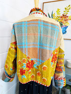 Patchwork Kantha Jacket – Quilted Reversible Blanket Coat