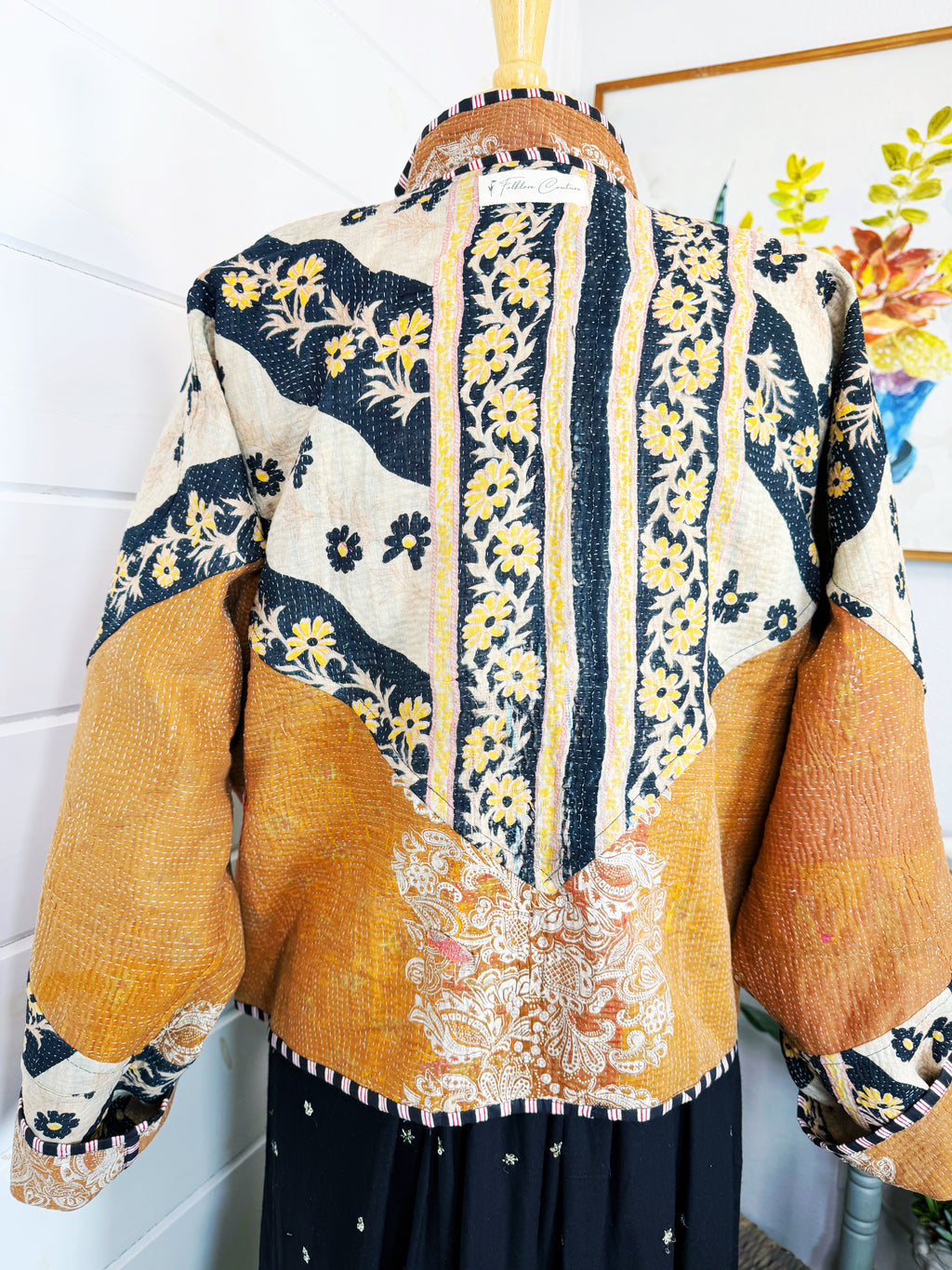Patchwork Kantha Jacket – Quilted Reversible Blanket Coat