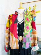 Patchwork Kantha Jacket – Quilted Reversible Blanket Coat