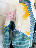 Patchwork Kantha Jacket – Quilted Reversible Blanket Coat
