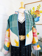 Patchwork Kantha Jacket – Quilted Reversible Blanket Coat