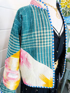 Patchwork Kantha Jacket – Quilted Reversible Blanket Coat