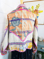 Patchwork Kantha Jacket – Quilted Reversible Blanket Coat