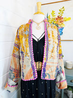 Patchwork Kantha Jacket – Quilted Reversible Blanket Coat