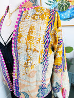 Patchwork Kantha Jacket – Quilted Reversible Blanket Coat