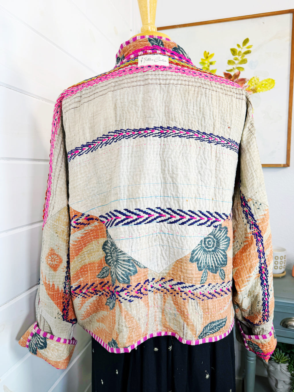 Patchwork Kantha Jacket – Quilted Reversible Blanket Coat