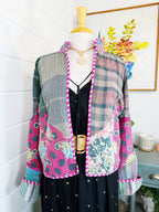 Patchwork Kantha Jacket – Quilted Reversible Blanket Coat