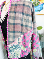 Patchwork Kantha Jacket – Quilted Reversible Blanket Coat