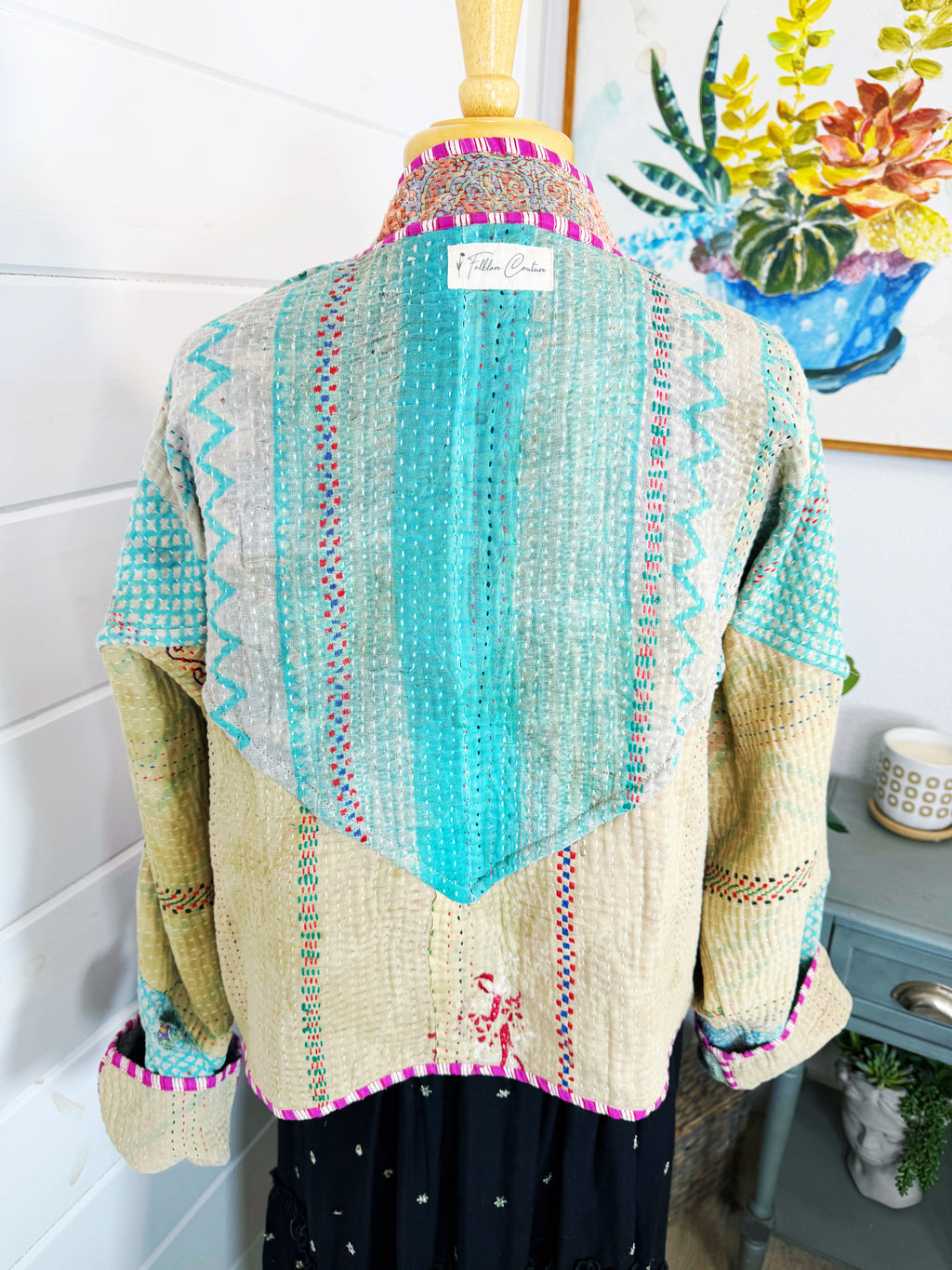 Patchwork Kantha Jacket – Quilted Reversible Blanket Coat