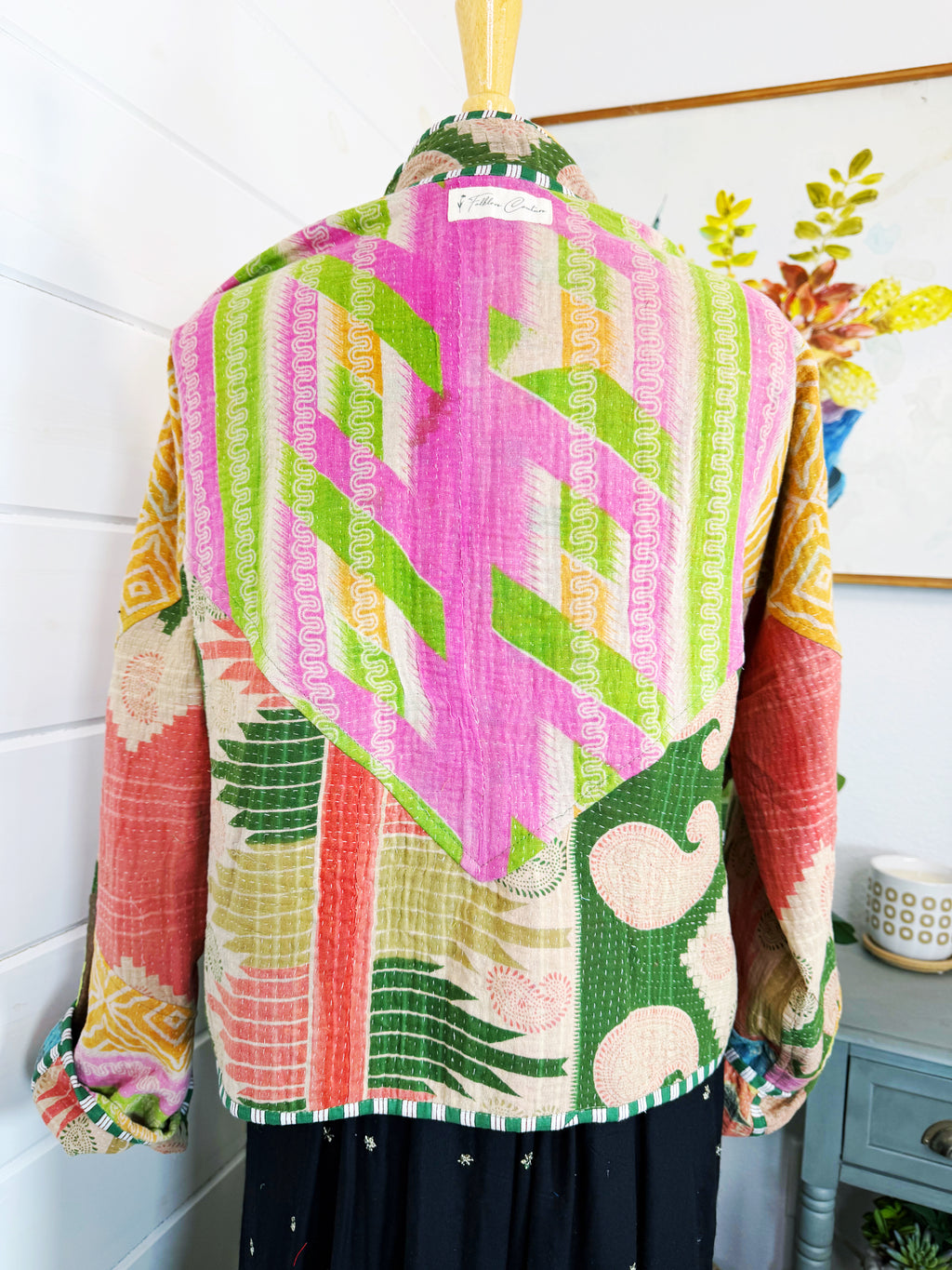 Patchwork Kantha Jacket – Quilted Reversible Blanket Coat