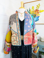 Patchwork Kantha Jacket – Quilted Reversible Blanket Coat