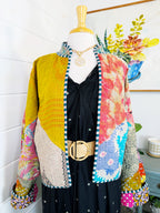 Patchwork Kantha Jacket – Quilted Reversible Blanket Coat