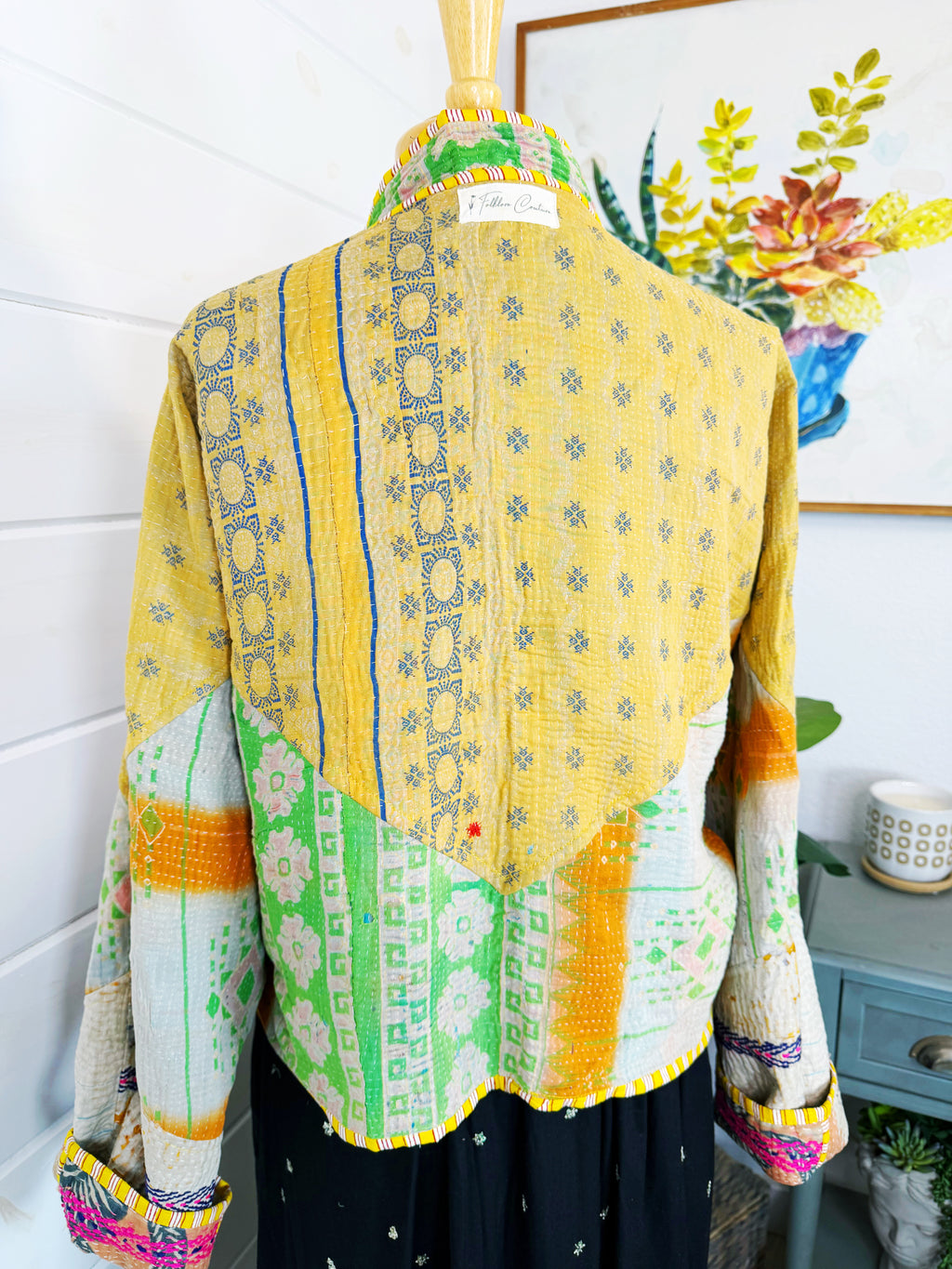 Patchwork Kantha Jacket – Quilted Reversible Blanket Coat