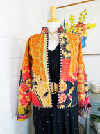 Patchwork Kantha Jacket – Quilted Reversible Blanket Coat