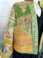 Patchwork Kantha Jacket – Quilted Reversible Blanket Coat
