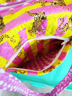 Quilted Overnight Weekender Bag - Lemonade Tiger Print