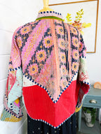 Patchwork Kantha Jacket – Quilted Reversible Blanket Coat