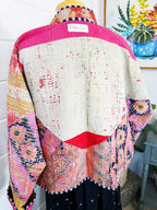 Patchwork Kantha Jacket – Quilted Reversible Blanket Coat