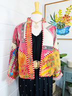 Patchwork Kantha Jacket – Quilted Reversible Blanket Coat