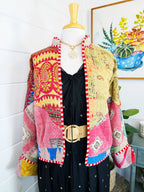Patchwork Kantha Jacket – Quilted Reversible Blanket Coat