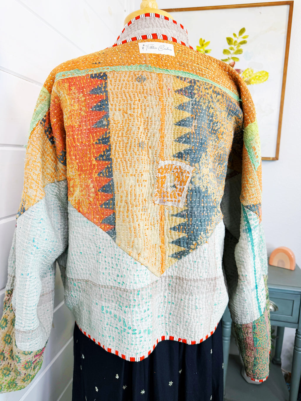 Patchwork Kantha Jacket – Quilted Reversible Blanket Coat
