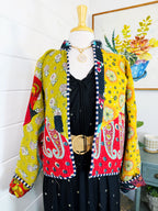 Patchwork Kantha Jacket – Quilted Reversible Blanket Coat