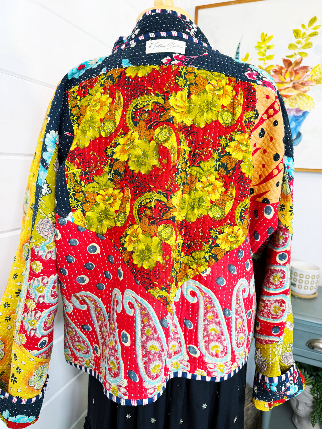 Patchwork Kantha Jacket – Quilted Reversible Blanket Coat