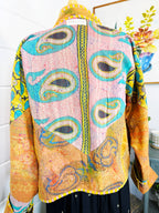 Patchwork Kantha Jacket – Quilted Reversible Blanket Coat