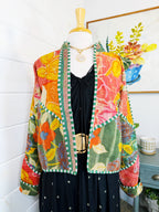 Patchwork Kantha Jacket – Quilted Reversible Blanket Coat