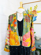 Patchwork Kantha Jacket – Quilted Reversible Blanket Coat