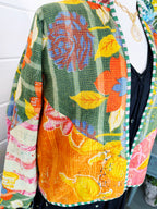 Patchwork Kantha Jacket – Quilted Reversible Blanket Coat