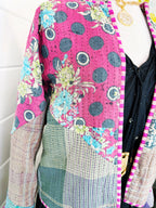 Patchwork Kantha Jacket – Quilted Reversible Blanket Coat