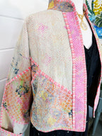 Patchwork Kantha Jacket – Quilted Reversible Blanket Coat