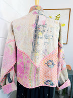 Patchwork Kantha Jacket – Quilted Reversible Blanket Coat
