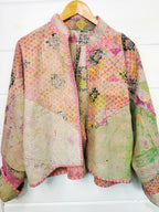 Patchwork Kantha Jacket – Quilted Reversible Blanket Coat
