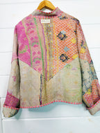 Patchwork Kantha Jacket – Quilted Reversible Blanket Coat