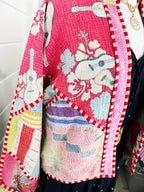 Patchwork Kantha Jacket – Quilted Reversible Blanket Coat