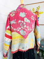 Patchwork Kantha Jacket – Quilted Reversible Blanket Coat