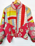 Patchwork Kantha Jacket – Quilted Reversible Blanket Coat