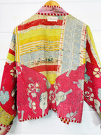 Patchwork Kantha Jacket – Quilted Reversible Blanket Coat