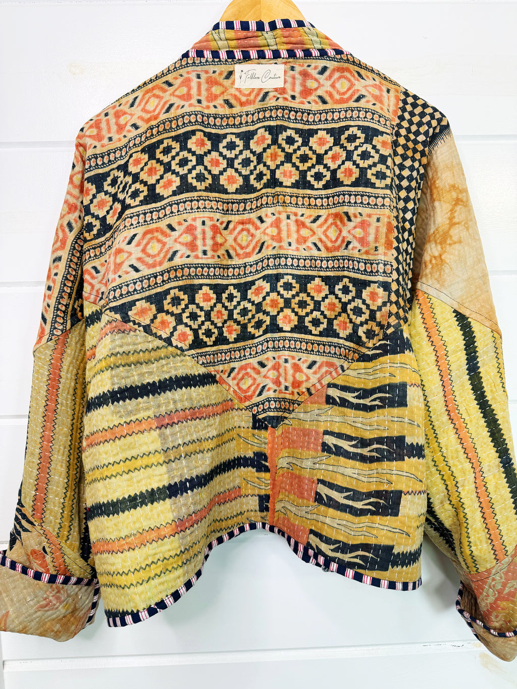 Patchwork Kantha Jacket – Quilted Reversible Blanket Coat