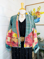 Patchwork Kantha Jacket – Quilted Reversible Blanket Coat